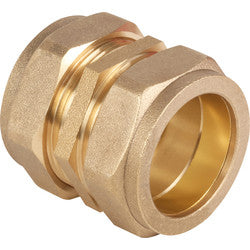 10mm brass compression coupler straight