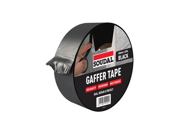 Soudal black gaffer tape 48mm x 45m