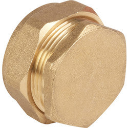 10mm brass compression blank stop end