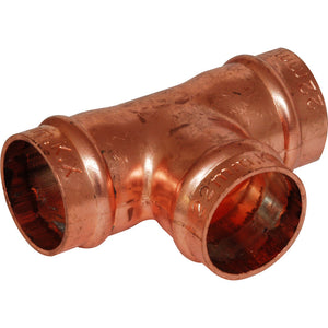solder ring 22mm copper equal tee 25 pack