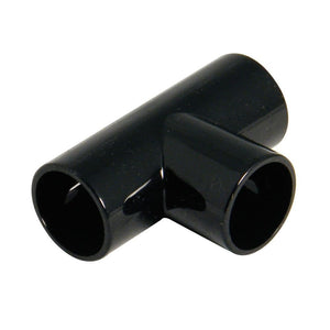 Floplast 21.5mm black Equal tee overflow pipe fitting