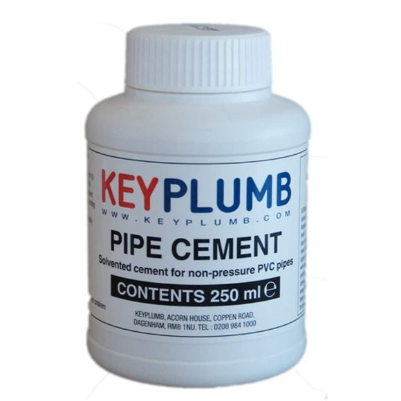 KeyPlumb solvent cement 250ml bottle