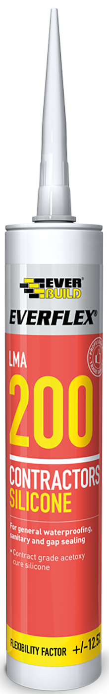 Everflex LMA 200 Contractors Silicone black, clear, white, brown