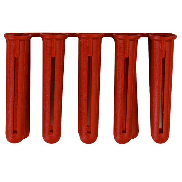 Red expansion wall plug 100 pack size